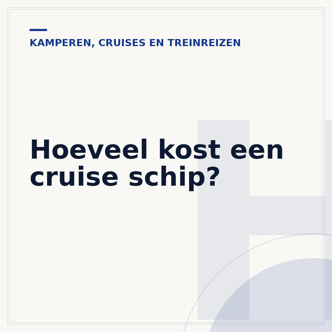 Hoeveel kost een cruise schip?