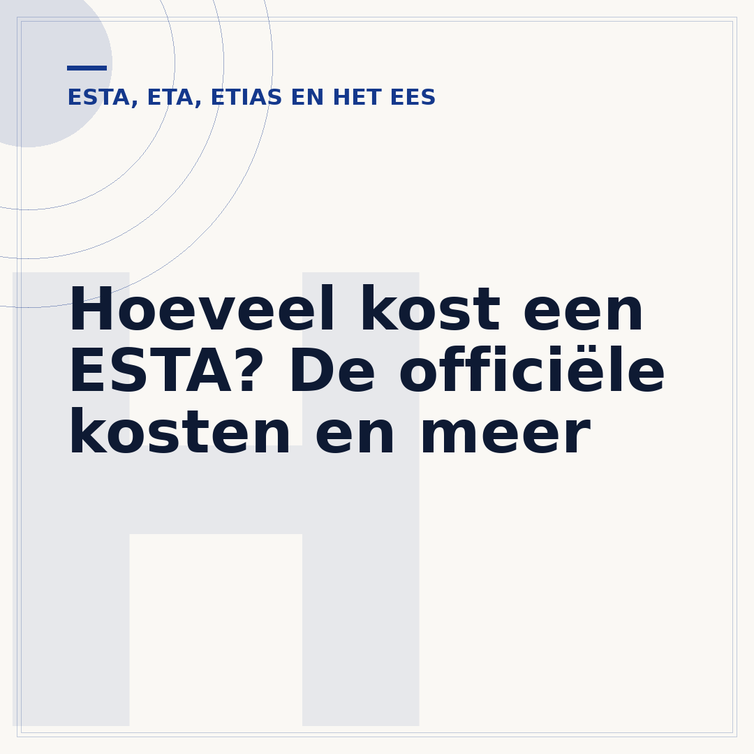 Hoeveel kost een ESTA? De officiële kosten en meer