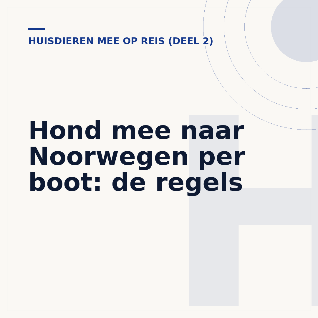 Hond mee naar Noorwegen per boot: de regels