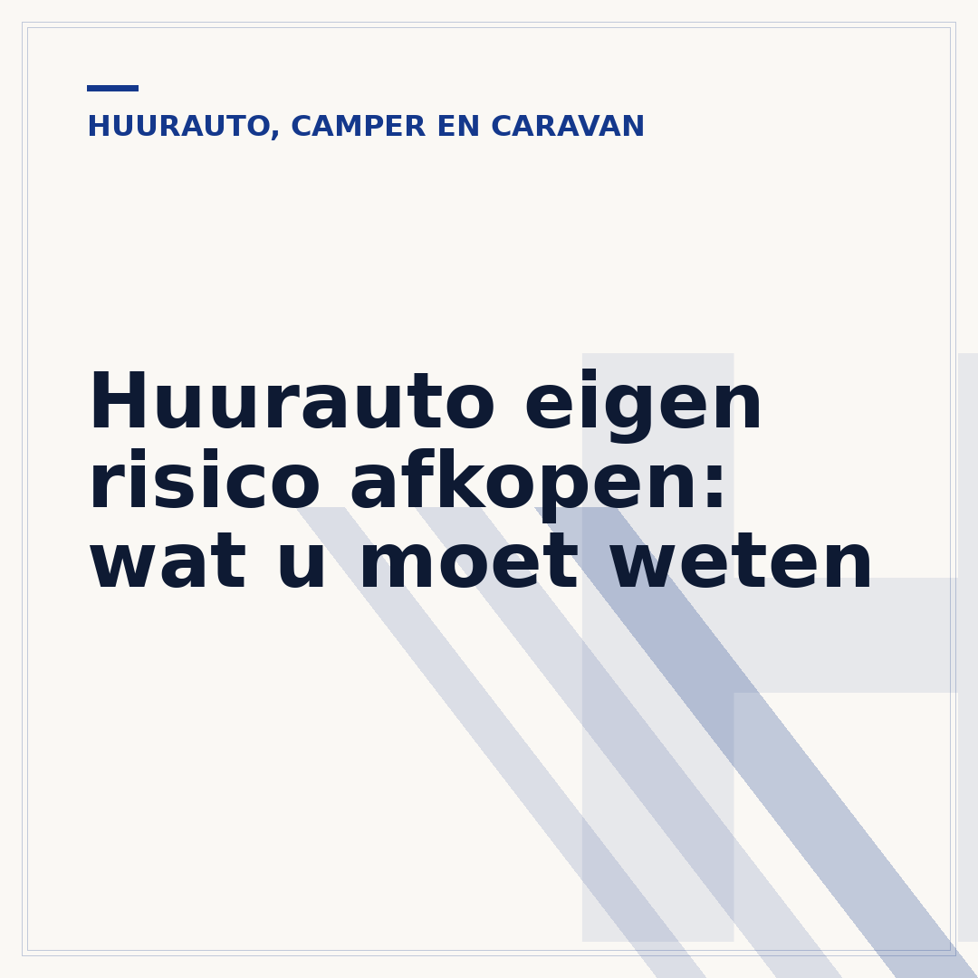 Huurauto eigen risico afkopen: wat u moet weten