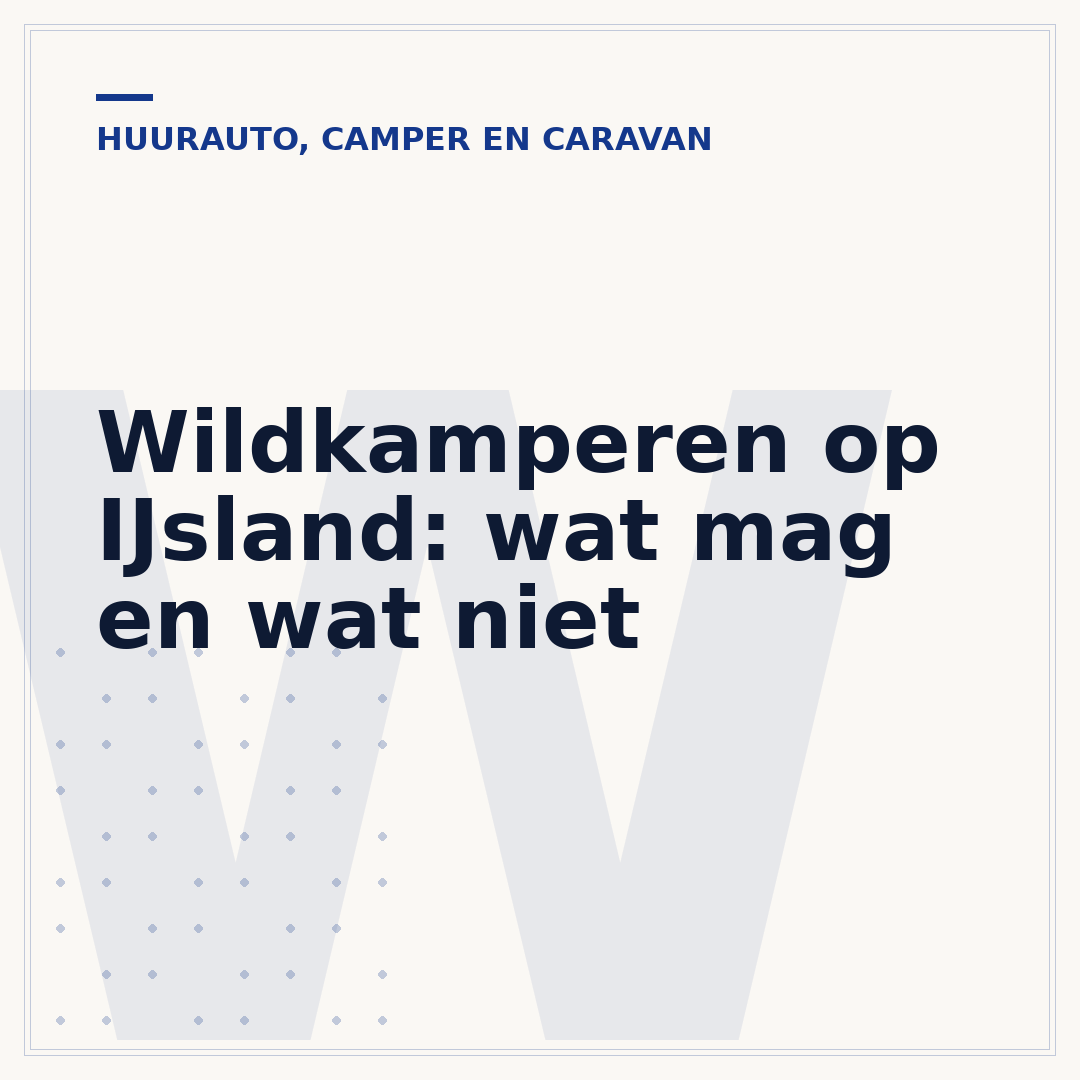 Wildkamperen op IJsland: wat mag en wat niet