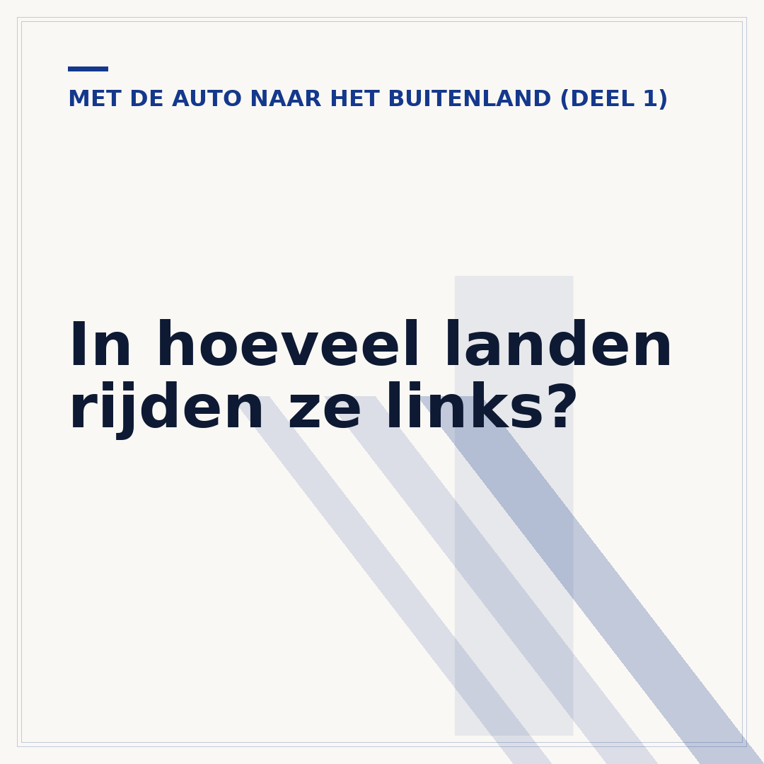 In hoeveel landen rijden ze links?