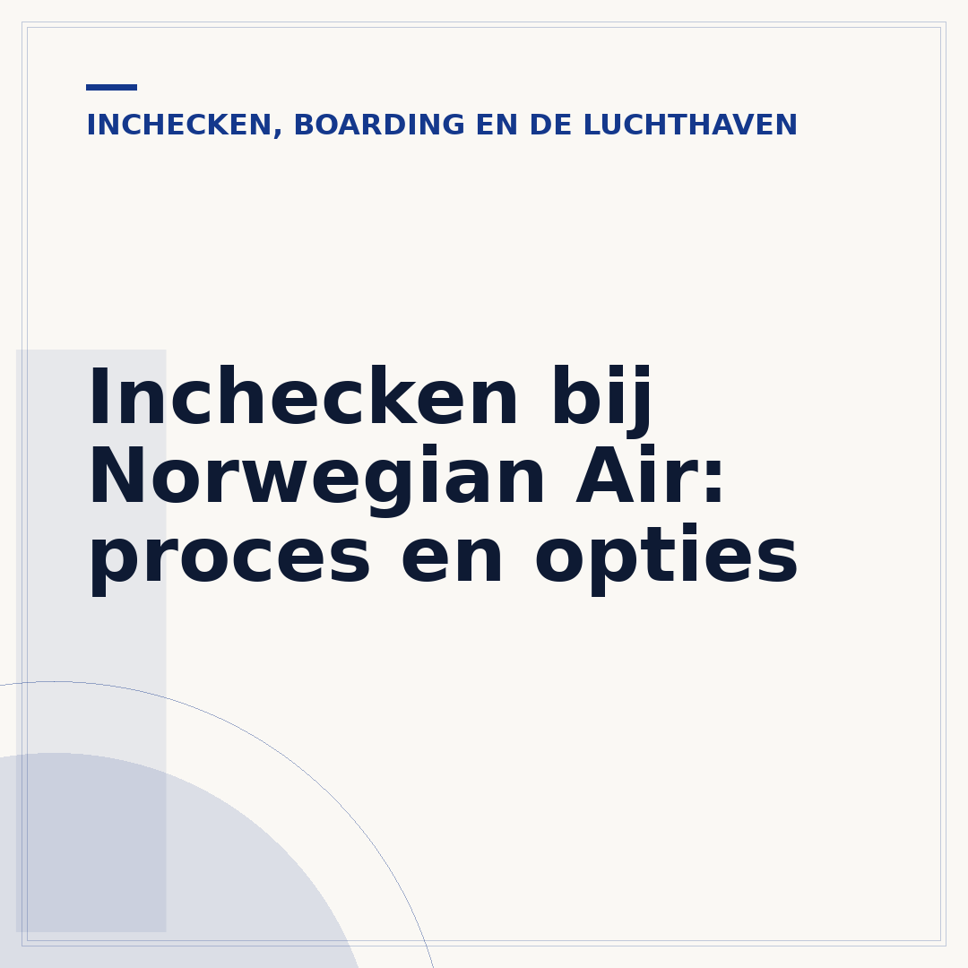 Inchecken bij Norwegian Air: proces en opties