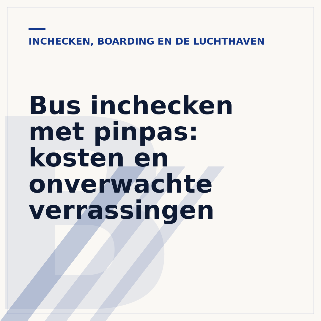 Bus inchecken met pinpas: kosten en onverwachte verrassingen