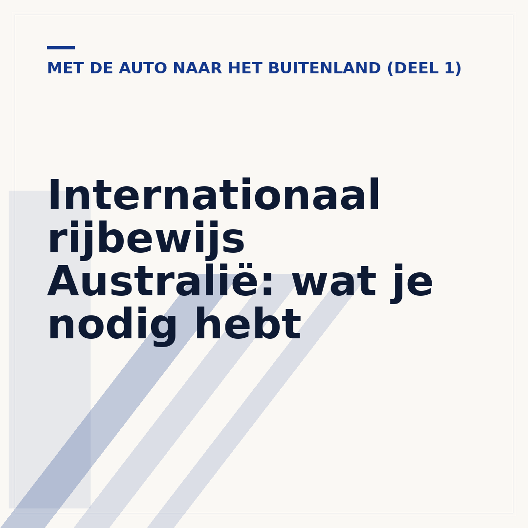 Internationaal rijbewijs Australië: wat je nodig hebt