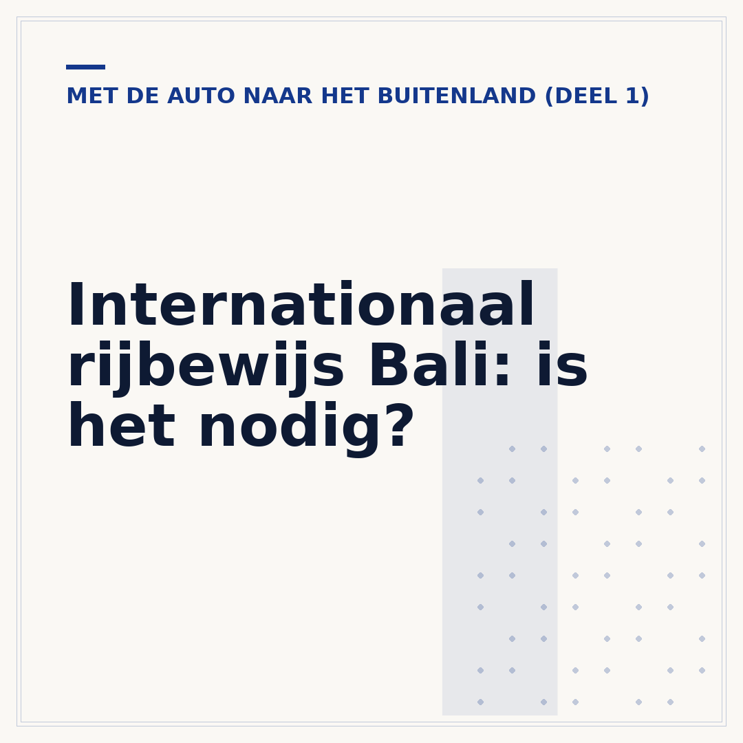 Internationaal rijbewijs Bali: is het nodig?