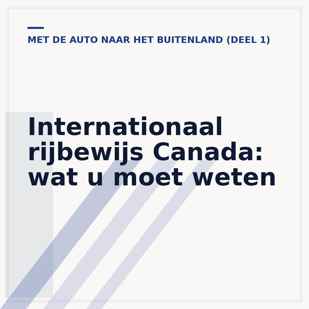Internationaal rijbewijs Canada: wat u moet weten