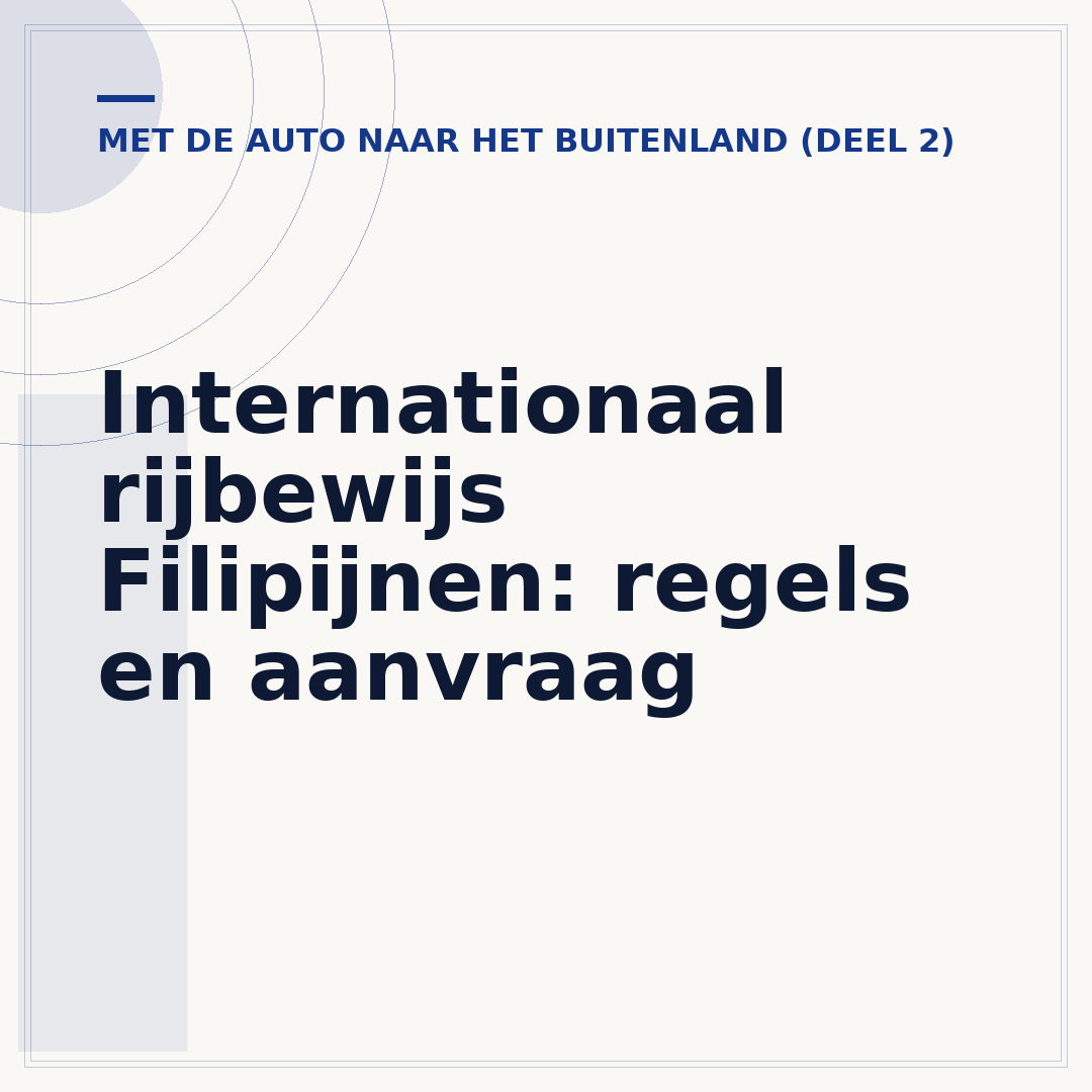 Internationaal rijbewijs Filipijnen: regels en aanvraag