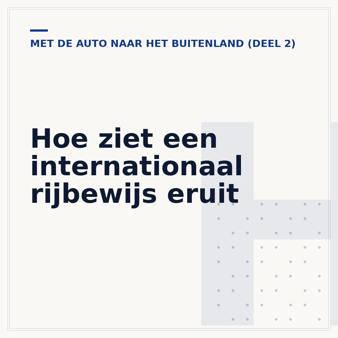 Hoe ziet een internationaal rijbewijs eruit