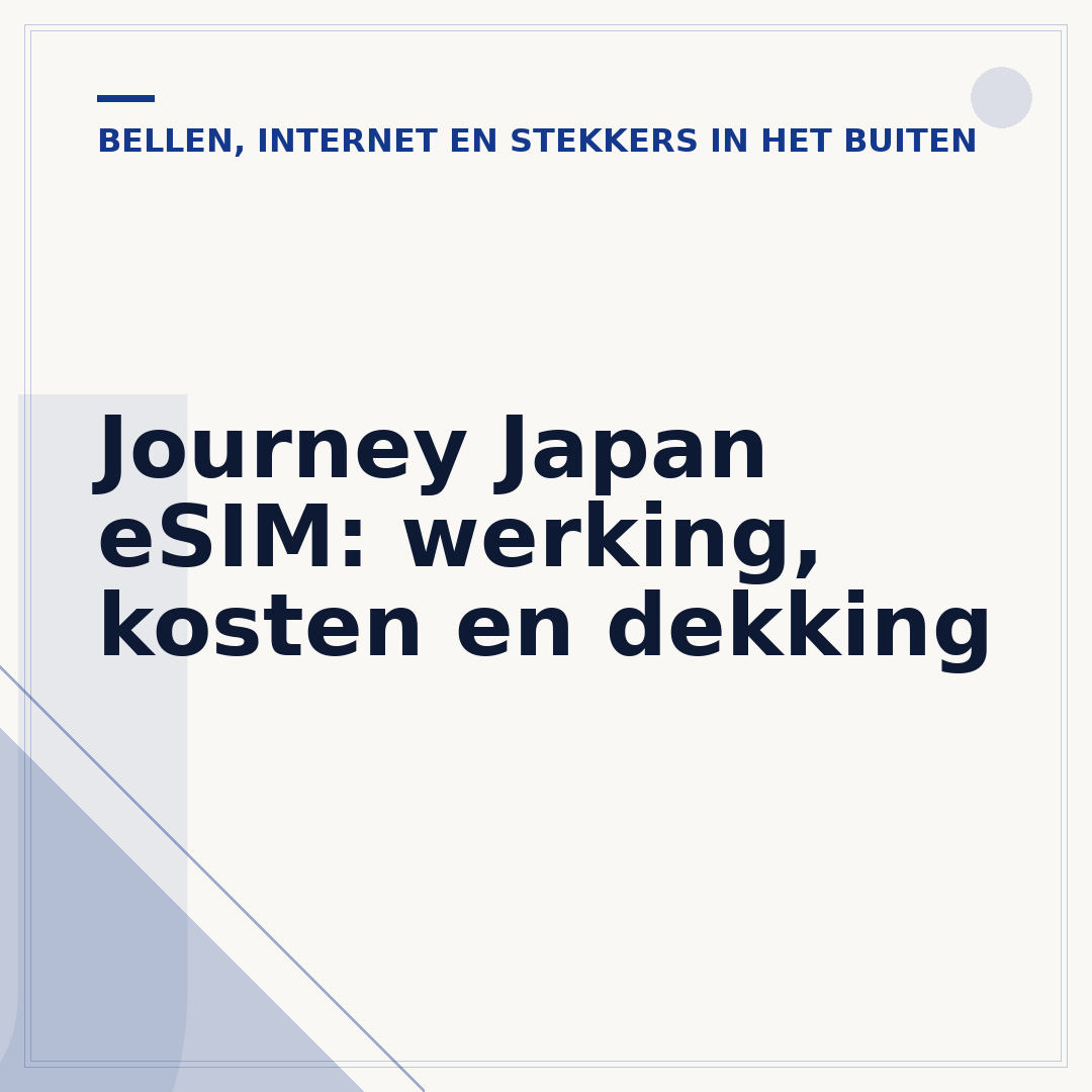 Journey Japan eSIM: werking, kosten en dekking