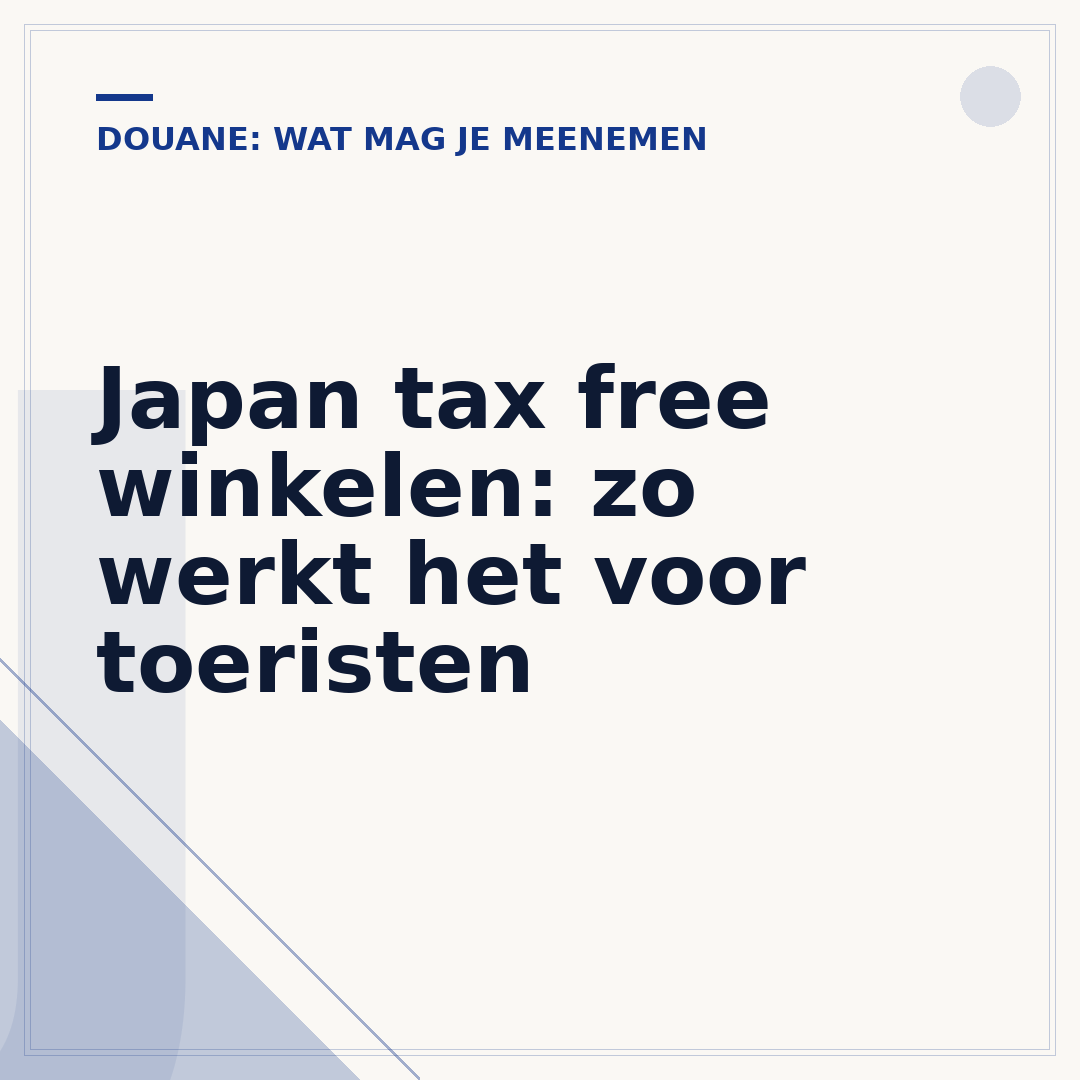 Japan tax free winkelen: zo werkt het voor toeristen