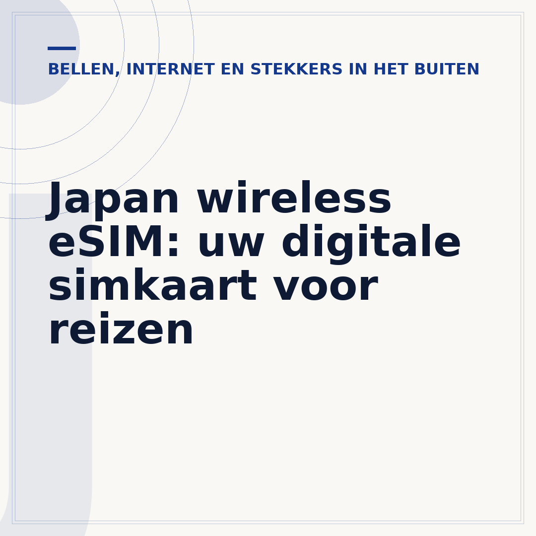 Japan wireless eSIM: uw digitale simkaart voor reizen