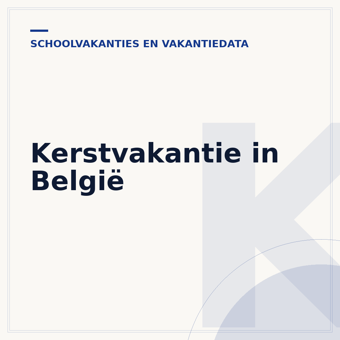 Kerstvakantie in België