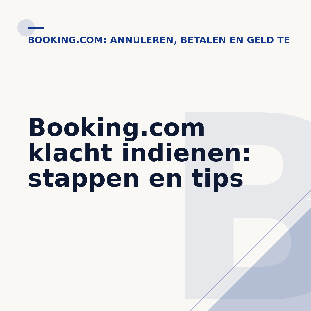 Booking.com klacht indienen: stappen en tips