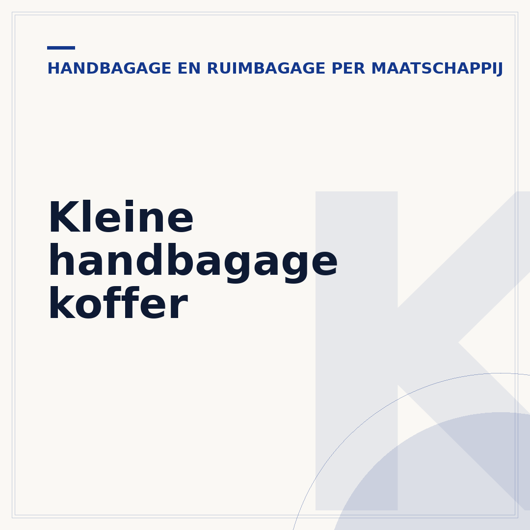 Kleine handbagage koffer