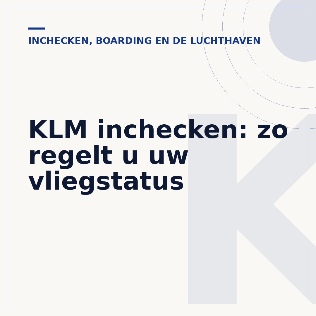 KLM inchecken: zo regelt u uw vliegstatus