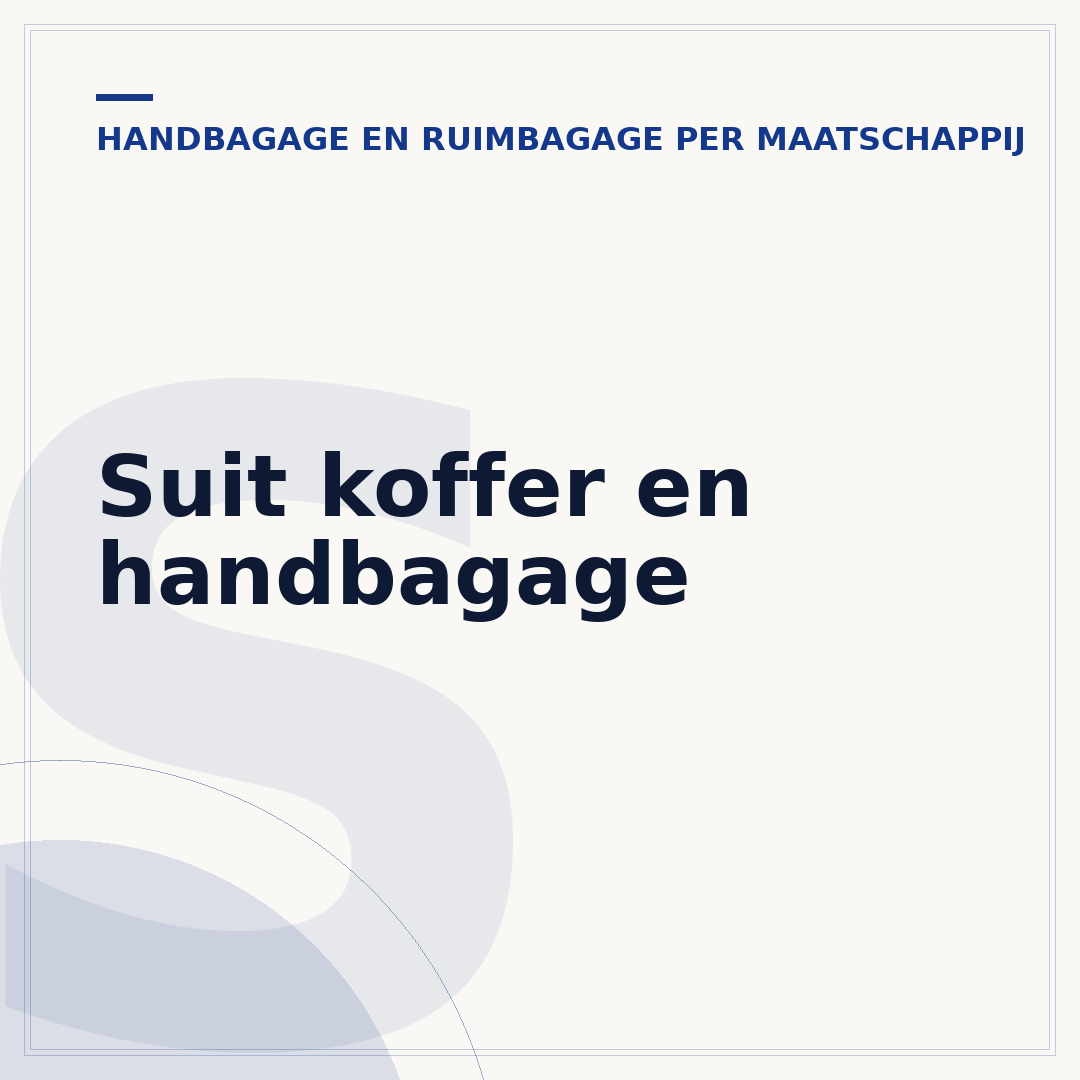 Suit koffer en handbagage