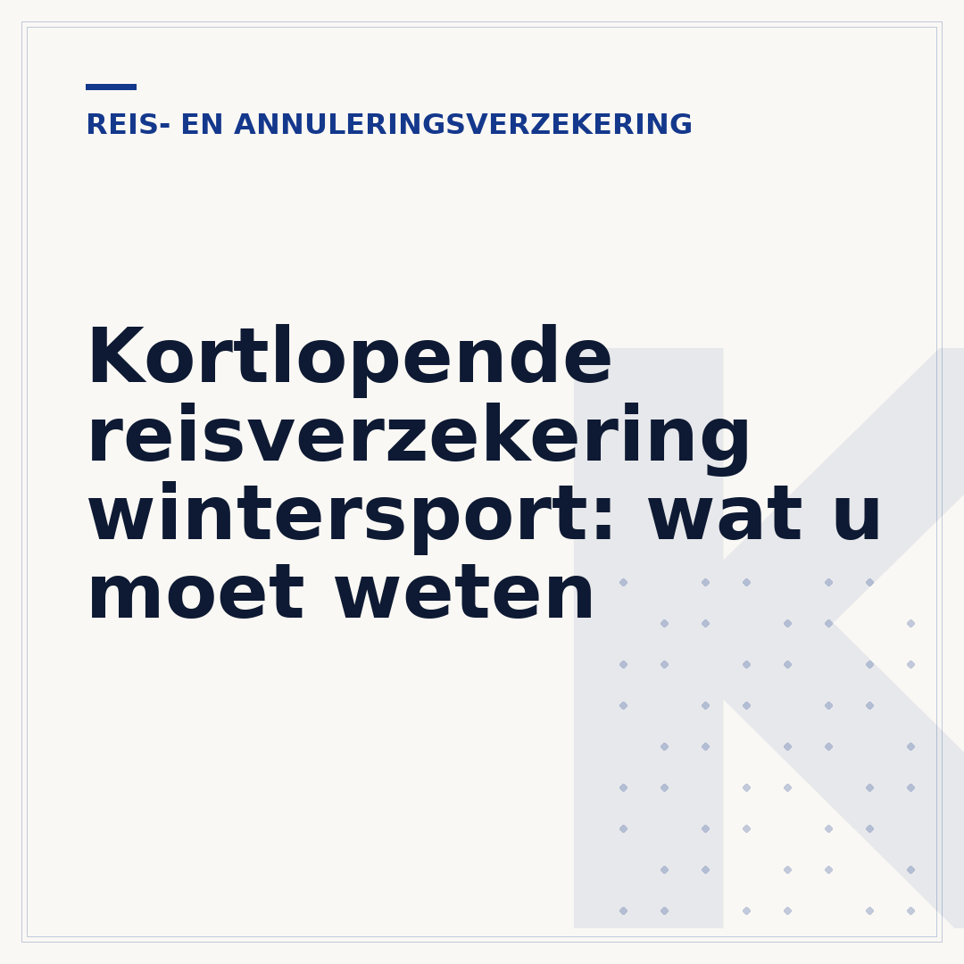 Kortlopende reisverzekering wintersport: wat u moet weten