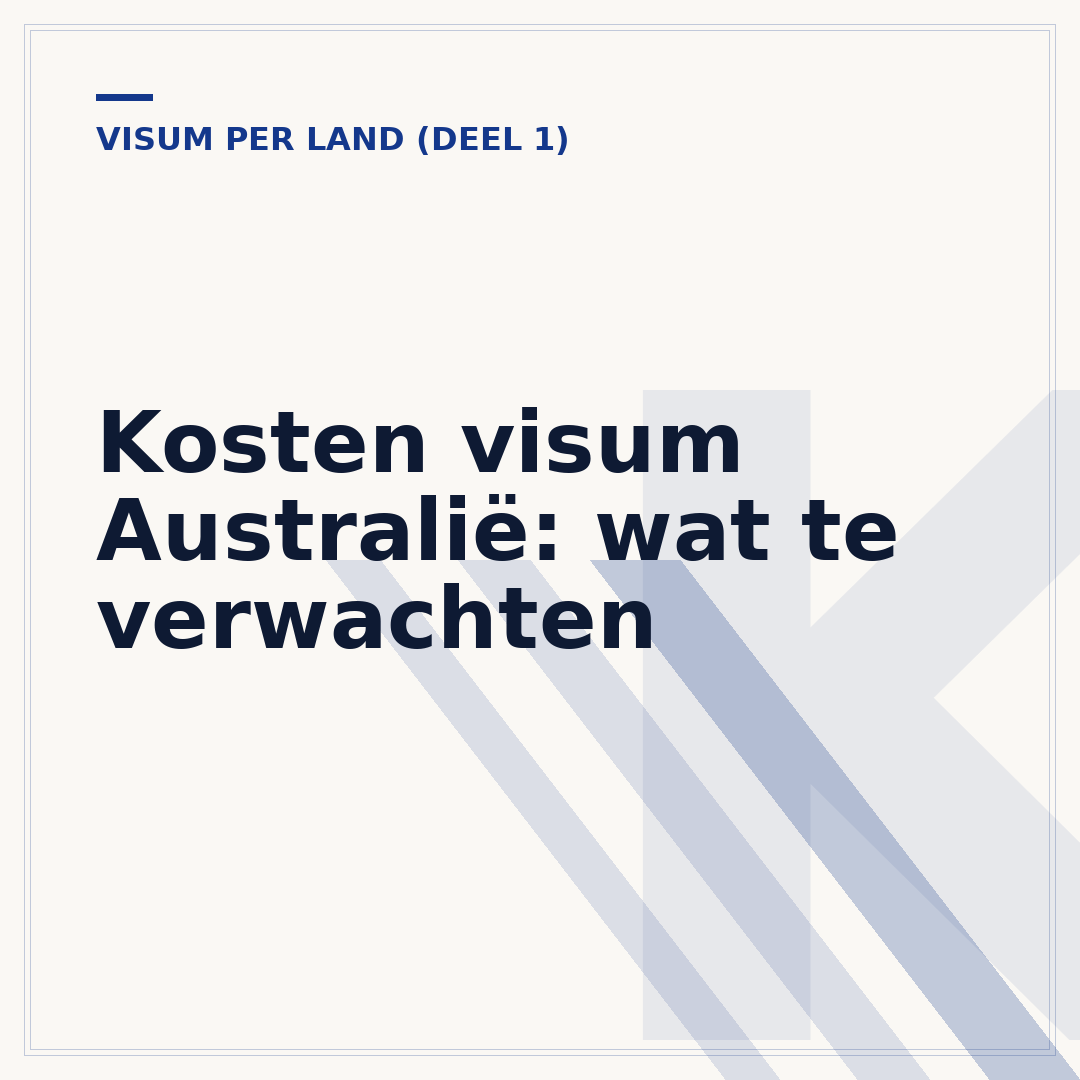 Kosten visum Australië: wat te verwachten