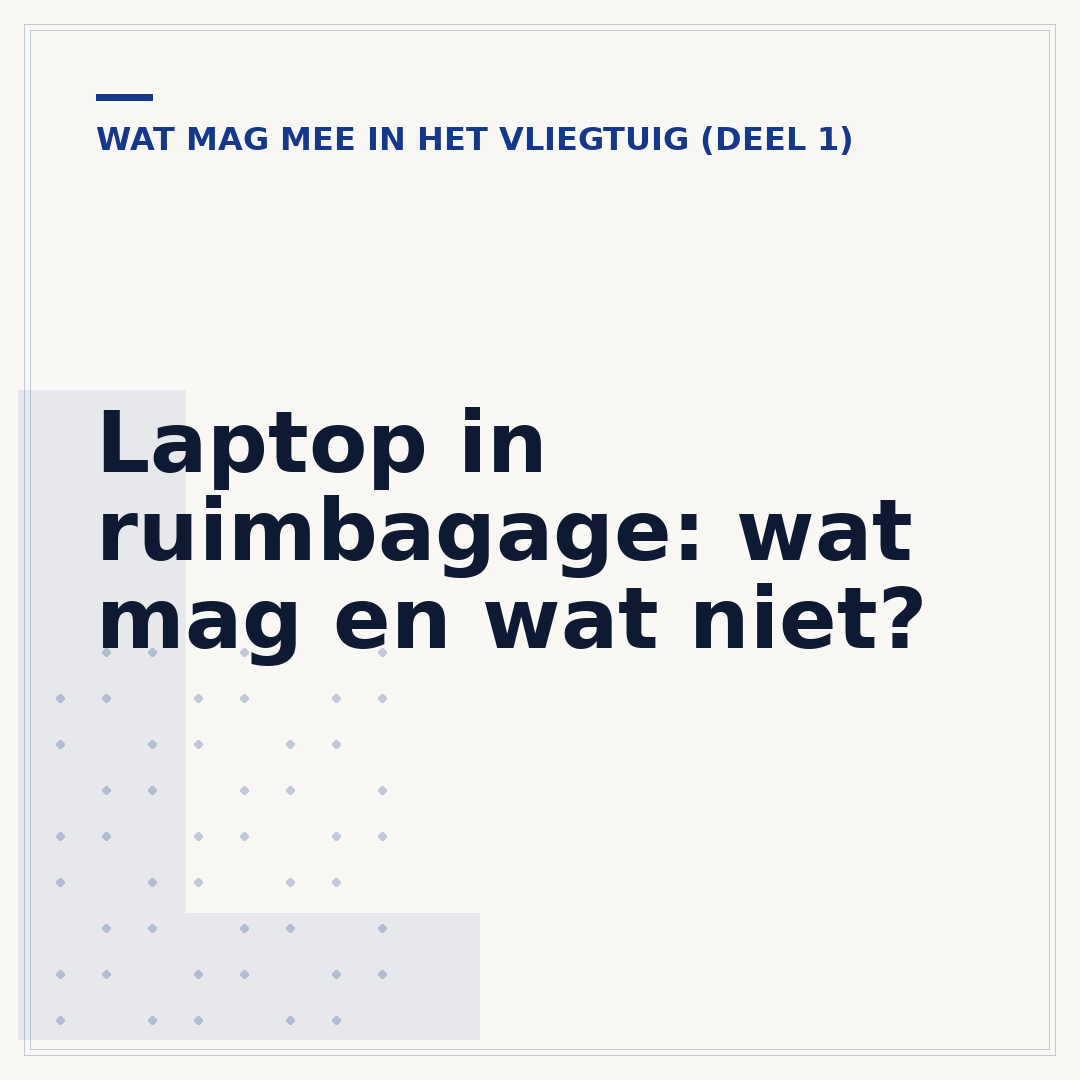 Laptop in ruimbagage: wat mag en wat niet?