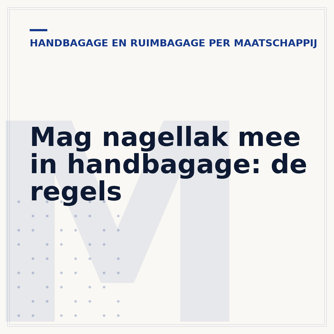 Mag nagellak mee in handbagage: de regels