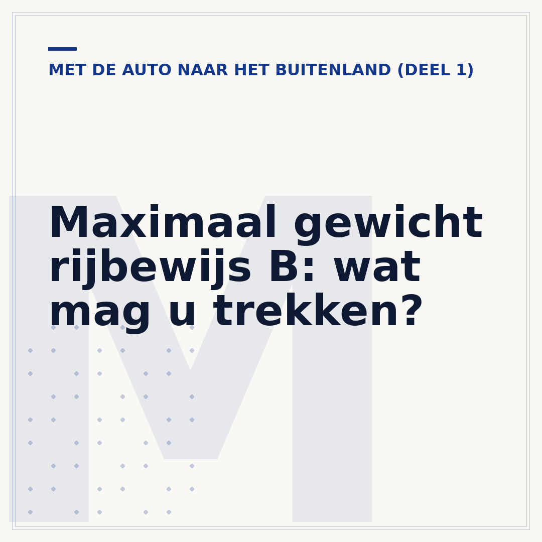 Maximaal gewicht rijbewijs B: wat mag u trekken?