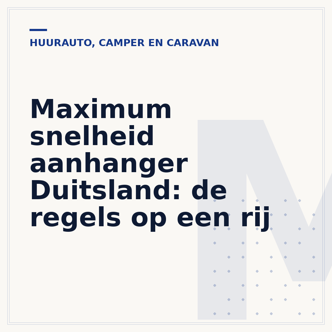 Maximum snelheid aanhanger Duitsland: de regels op een rij