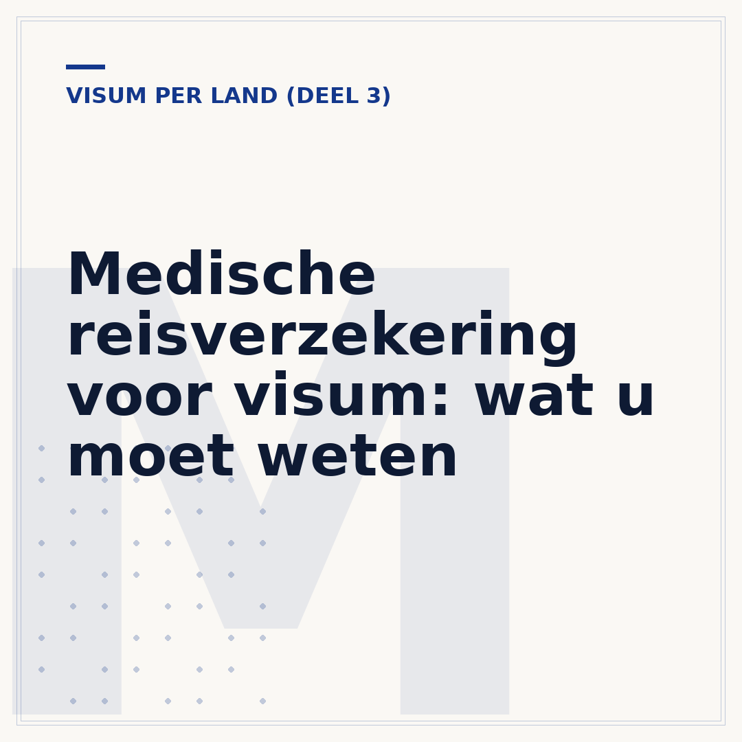 Medische reisverzekering voor visum: wat u moet weten