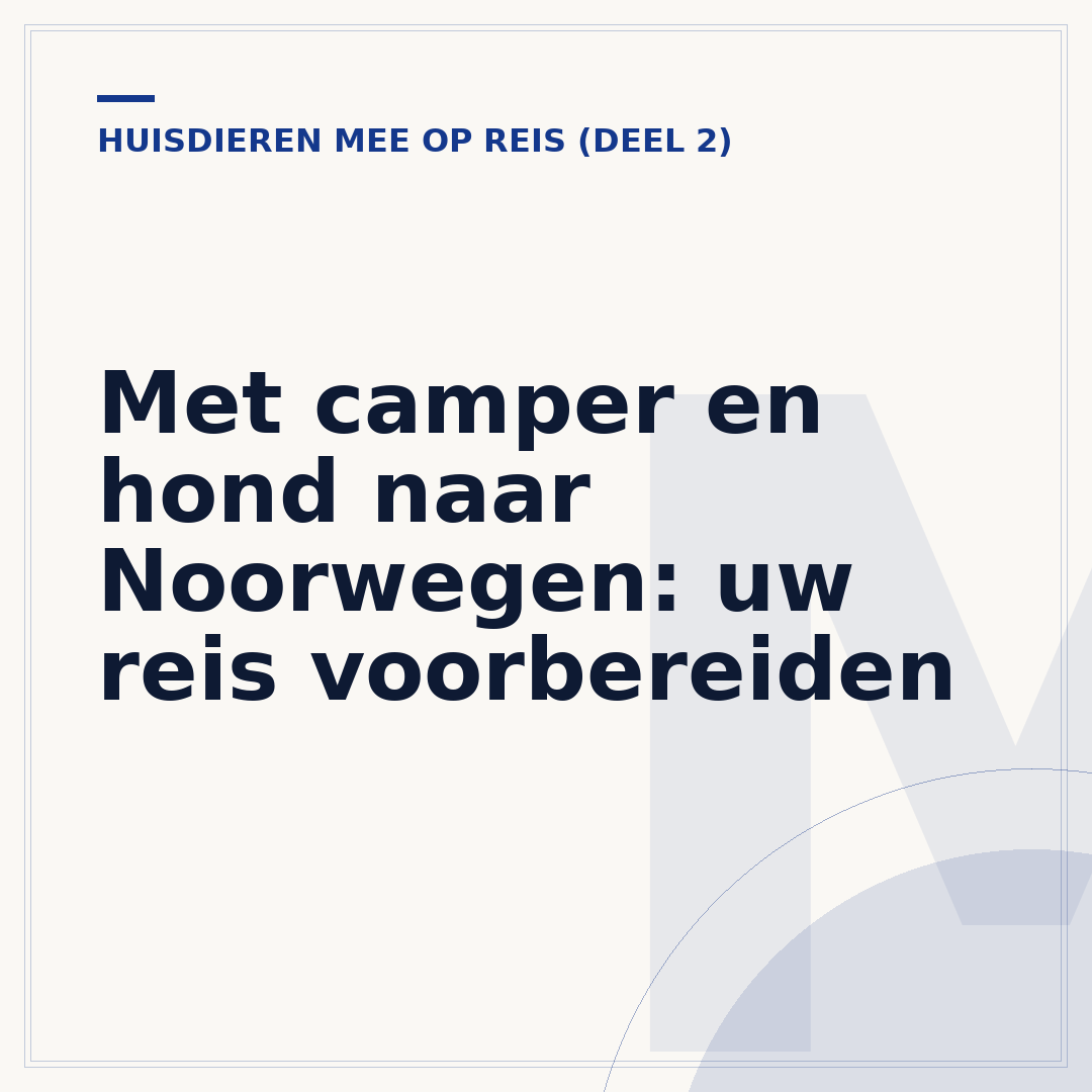 Met camper en hond naar Noorwegen: uw reis voorbereiden