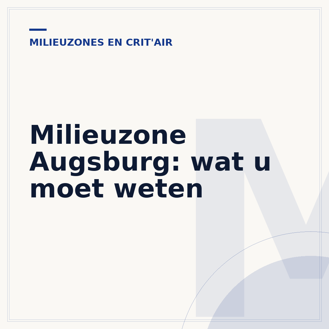 Milieuzone Augsburg: wat u moet weten