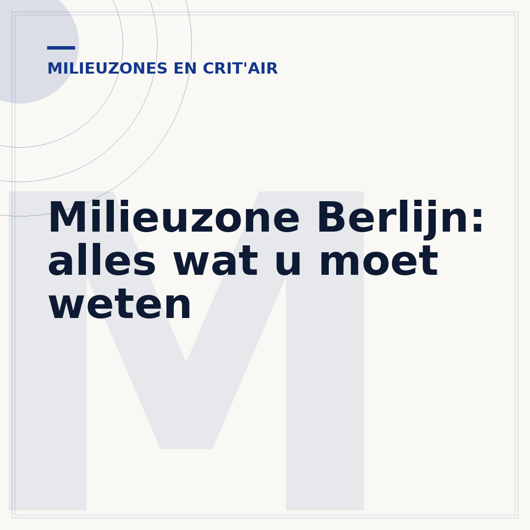 Milieuzone Berlijn: alles wat u moet weten