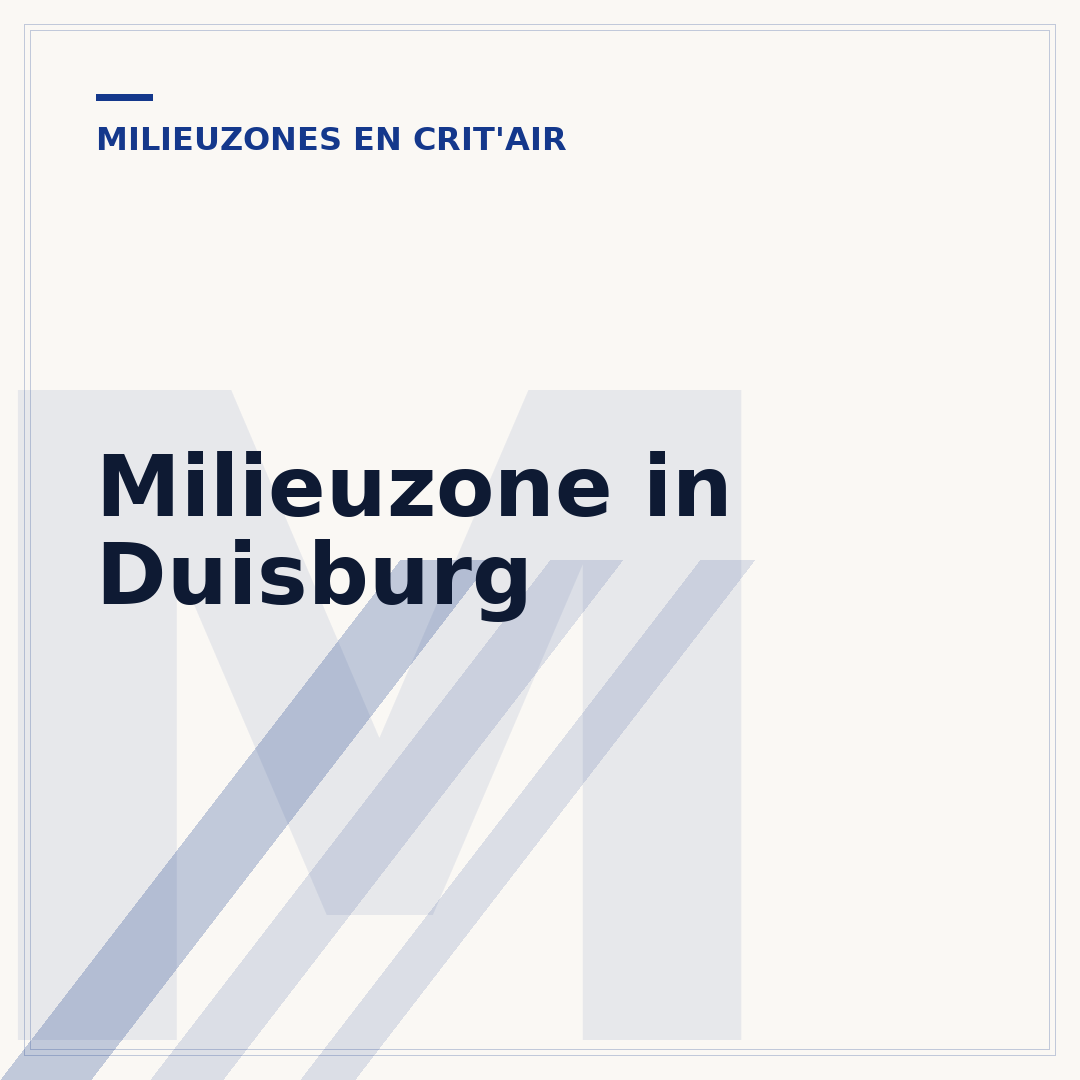 Milieuzone in Duisburg