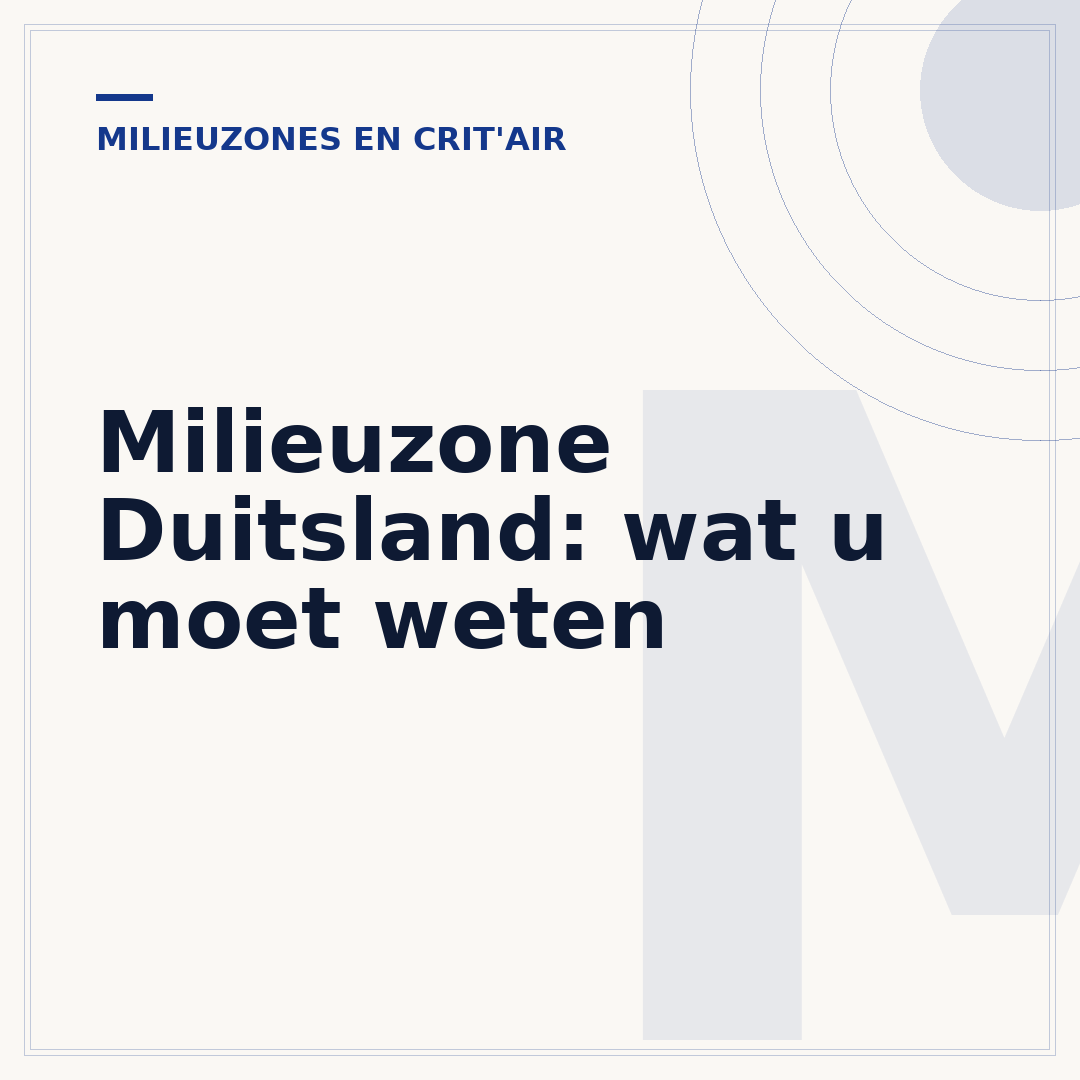 Milieuzone Duitsland: wat u moet weten