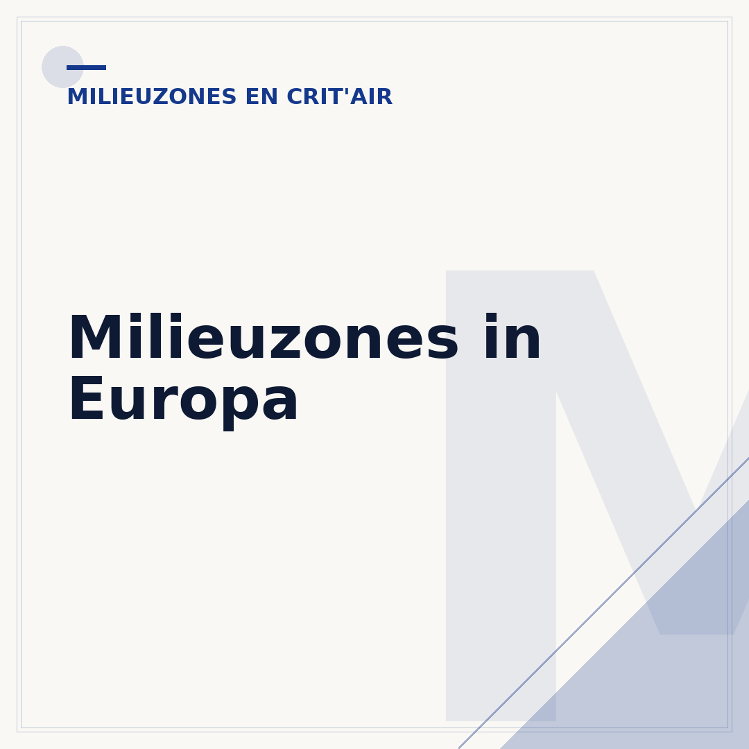 Milieuzones in Europa