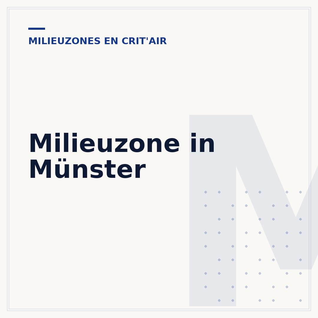 Milieuzone in Münster