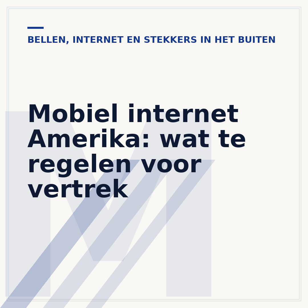 Mobiel internet Amerika: wat te regelen voor vertrek