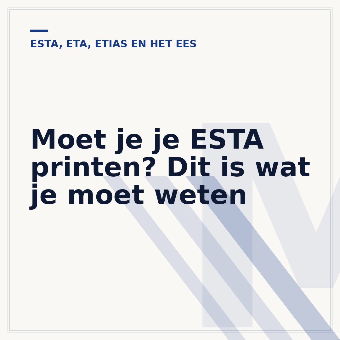 Moet je je ESTA printen? Dit is wat je moet weten