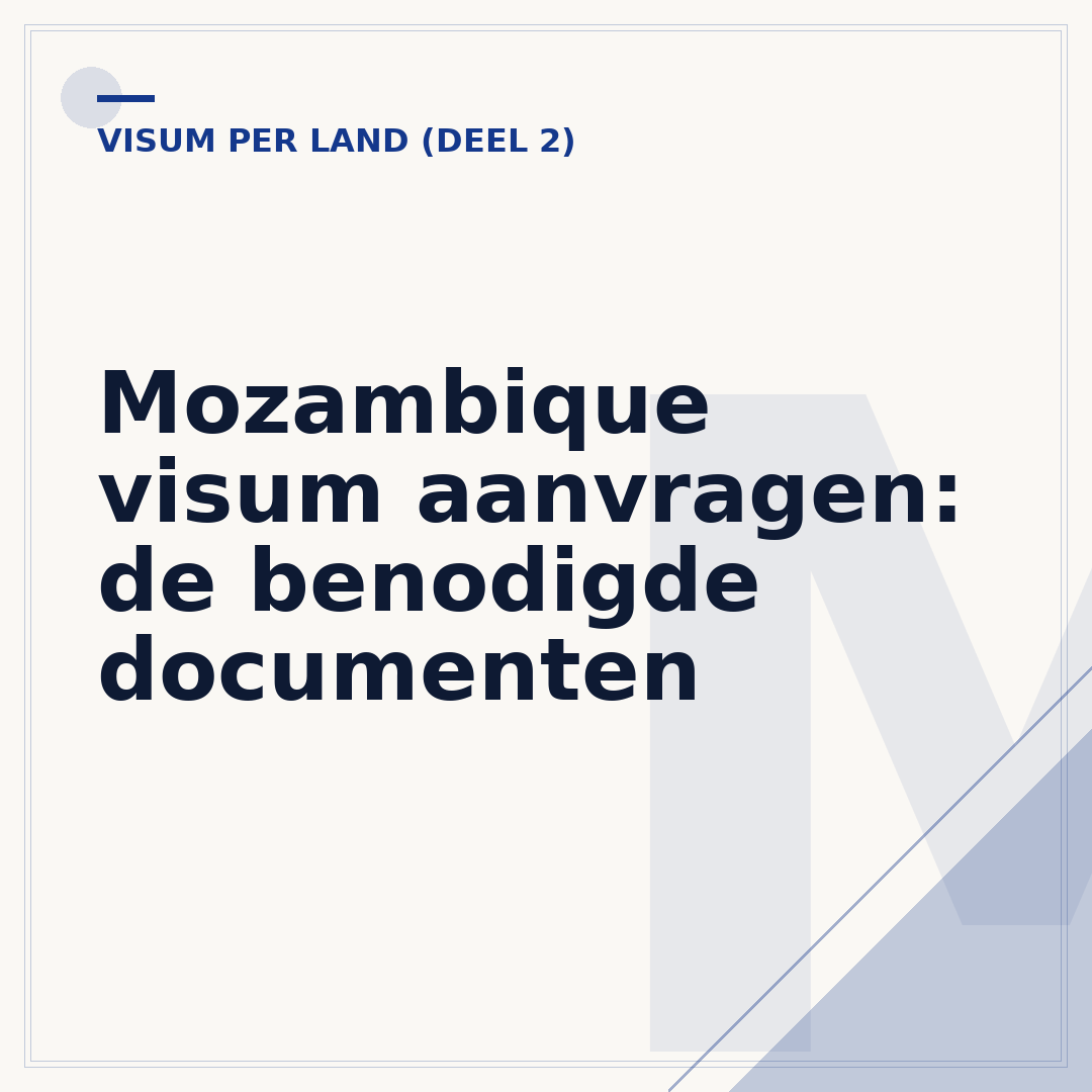 Mozambique visum aanvragen: de benodigde documenten