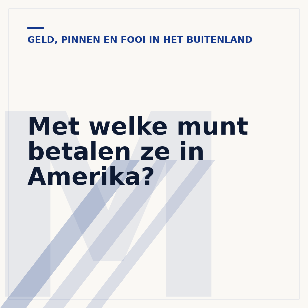 Met welke munt betalen ze in Amerika?