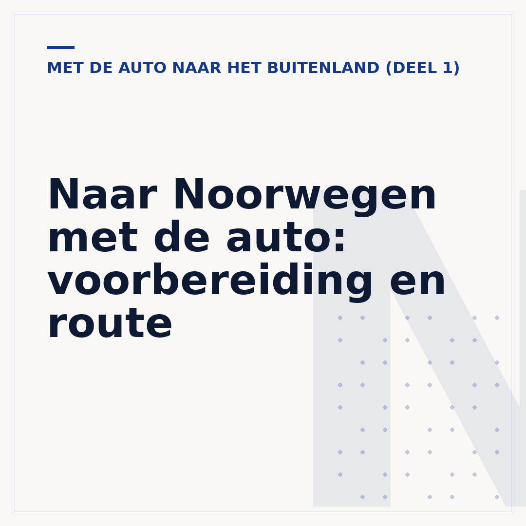 Naar Noorwegen met de auto: voorbereiding en route