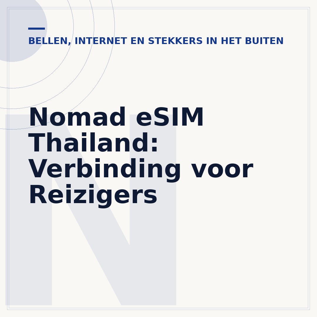 Nomad eSIM Thailand: Verbinding voor Reizigers