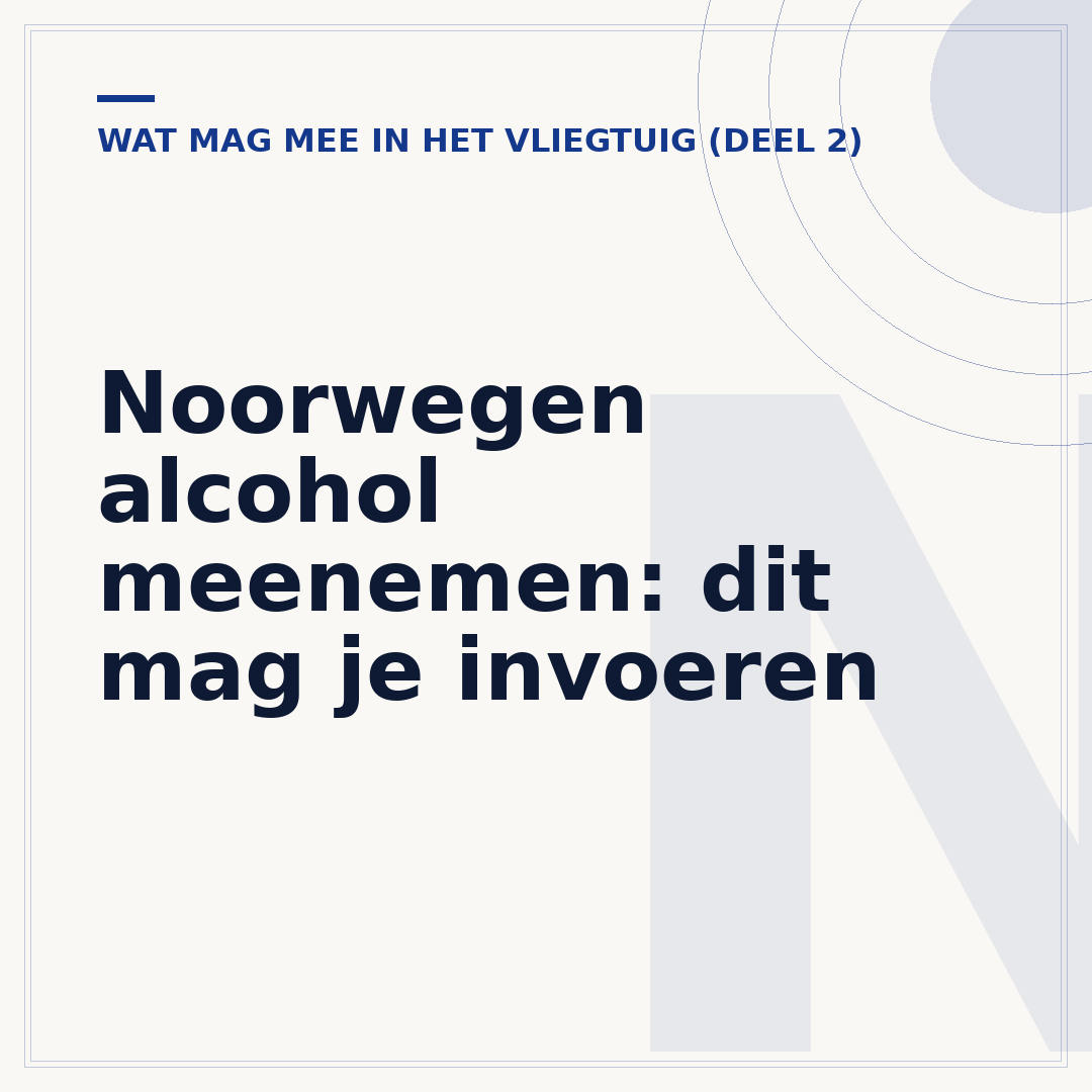 Noorwegen alcohol meenemen: dit mag je invoeren