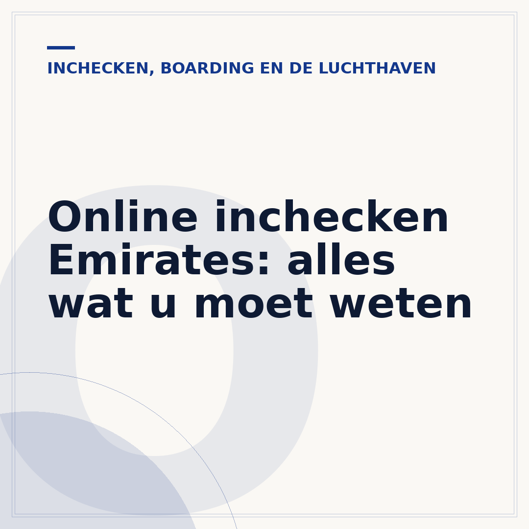 Online inchecken Emirates: alles wat u moet weten