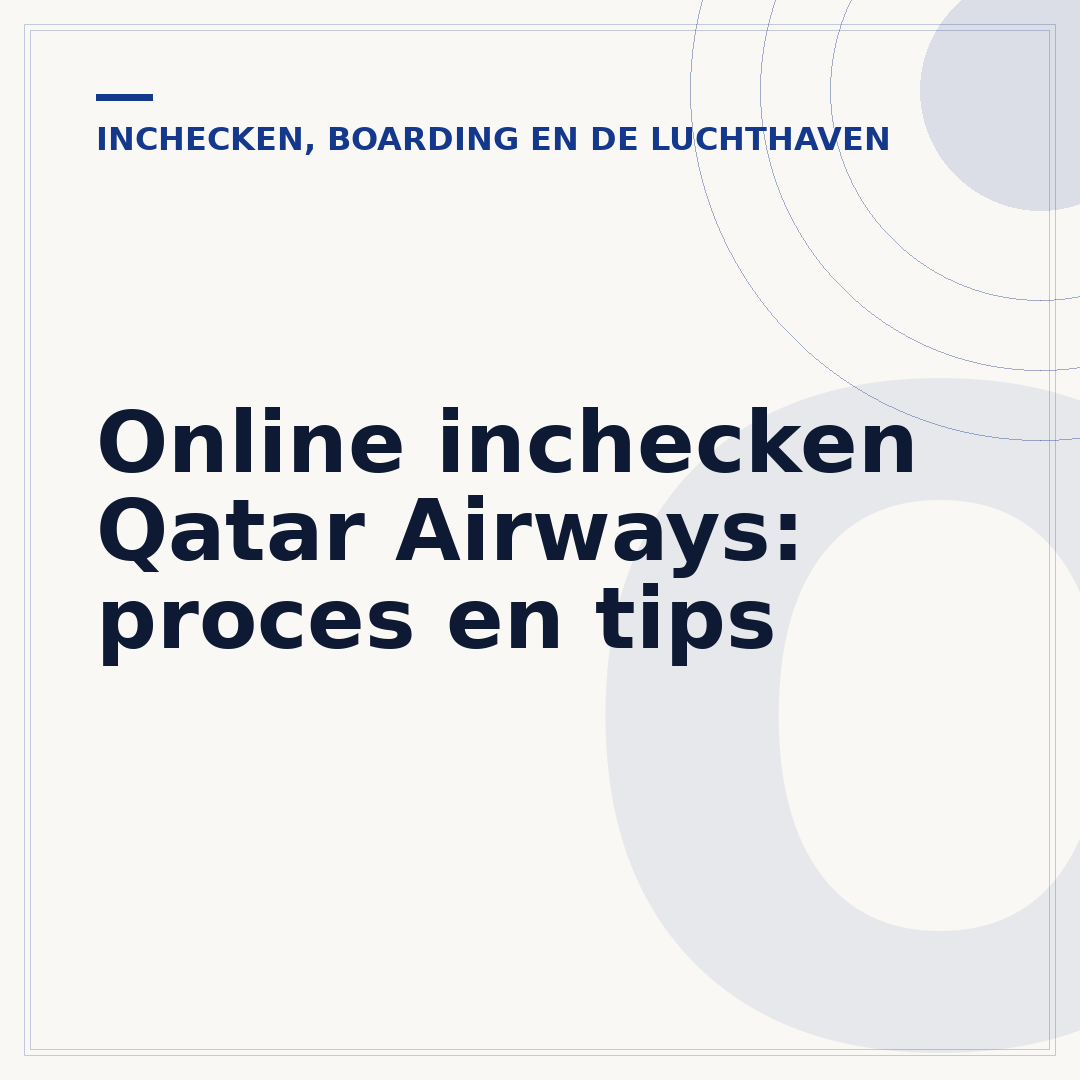 Online inchecken Qatar Airways: proces en tips
