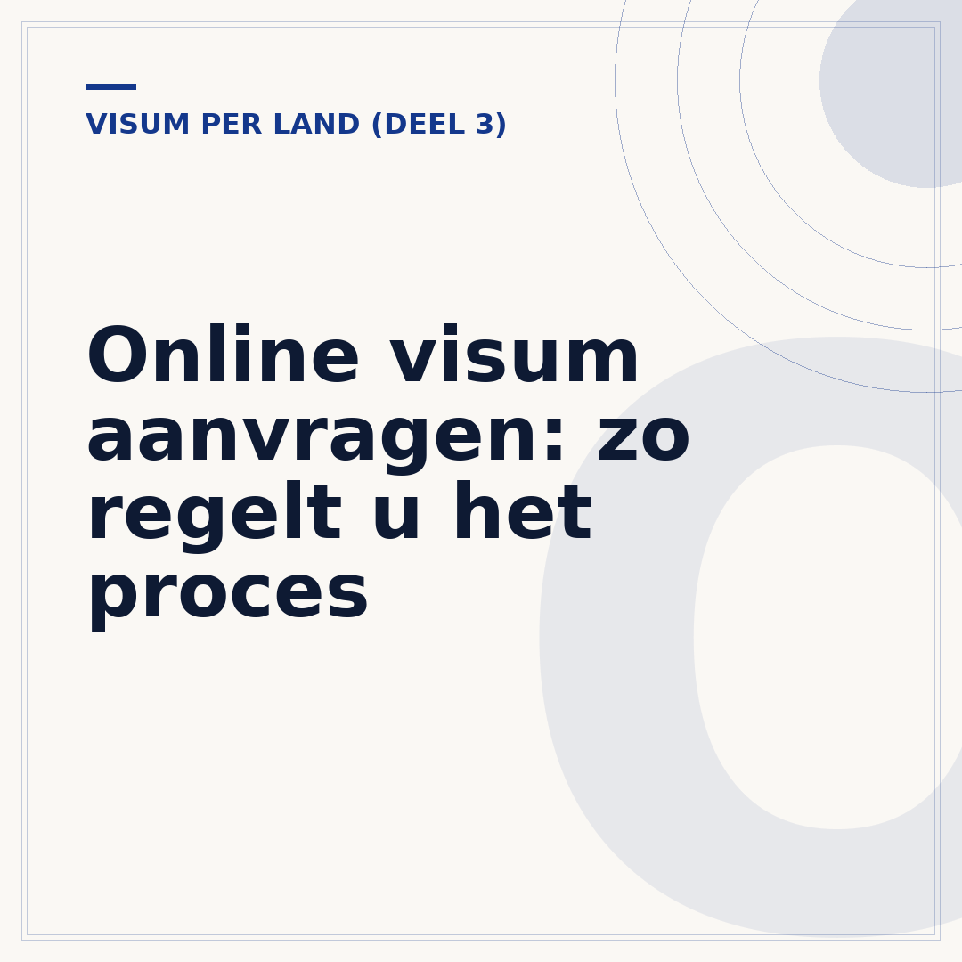 Online visum aanvragen: zo regelt u het proces