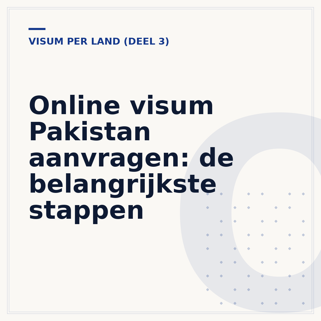 Online visum Pakistan aanvragen: de belangrijkste stappen