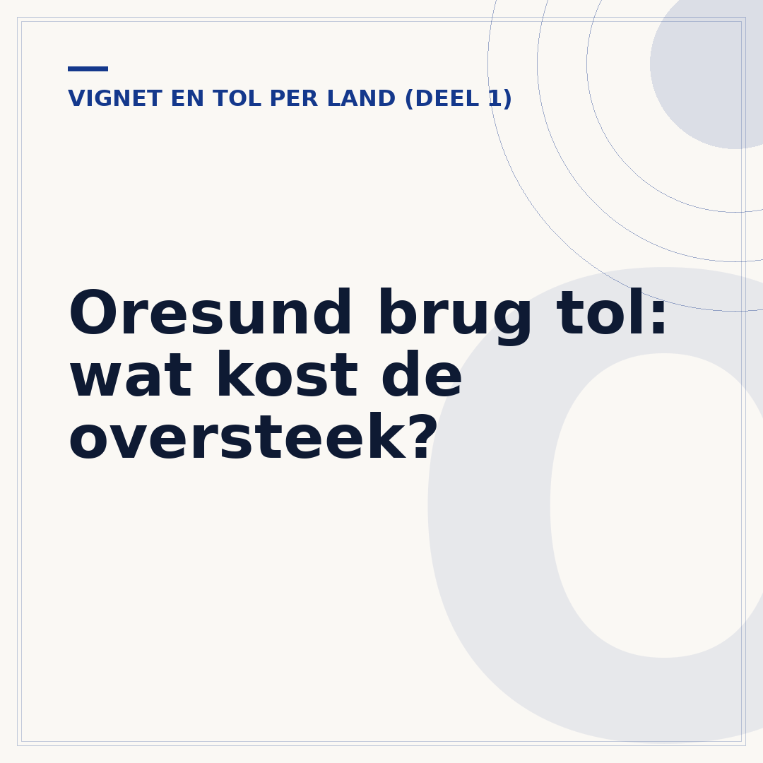 Oresund brug tol: wat kost de oversteek?