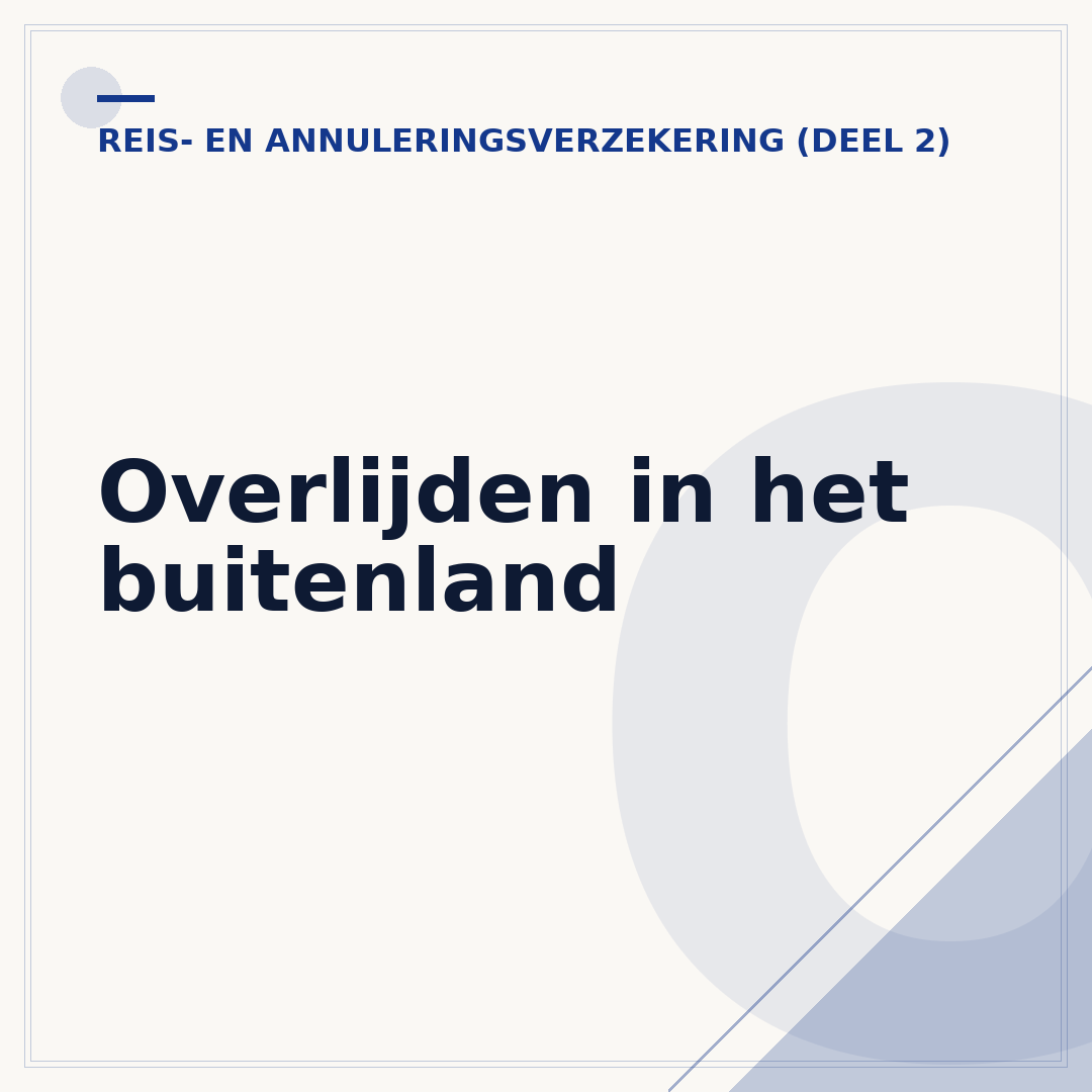 Overlijden in het buitenland