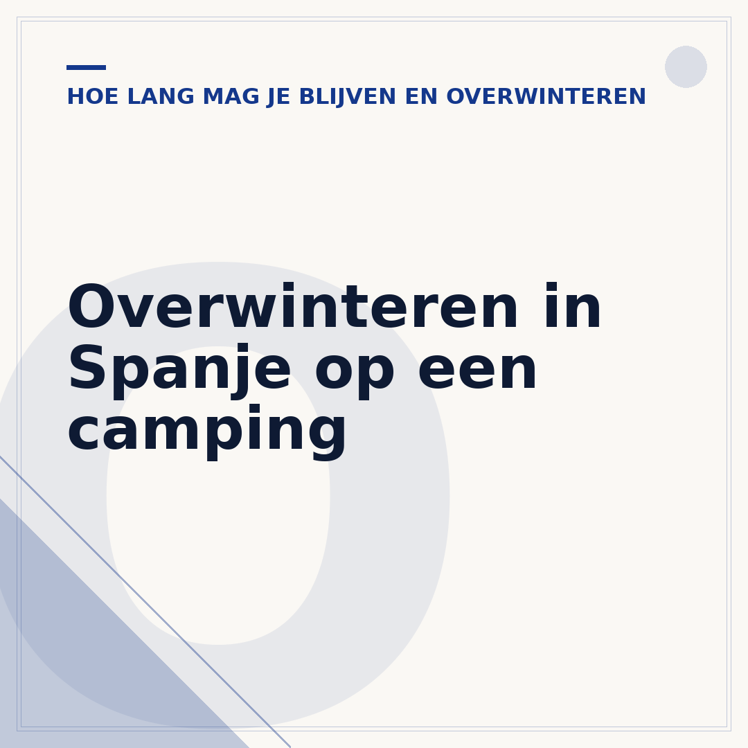 Overwinteren in Spanje op een camping