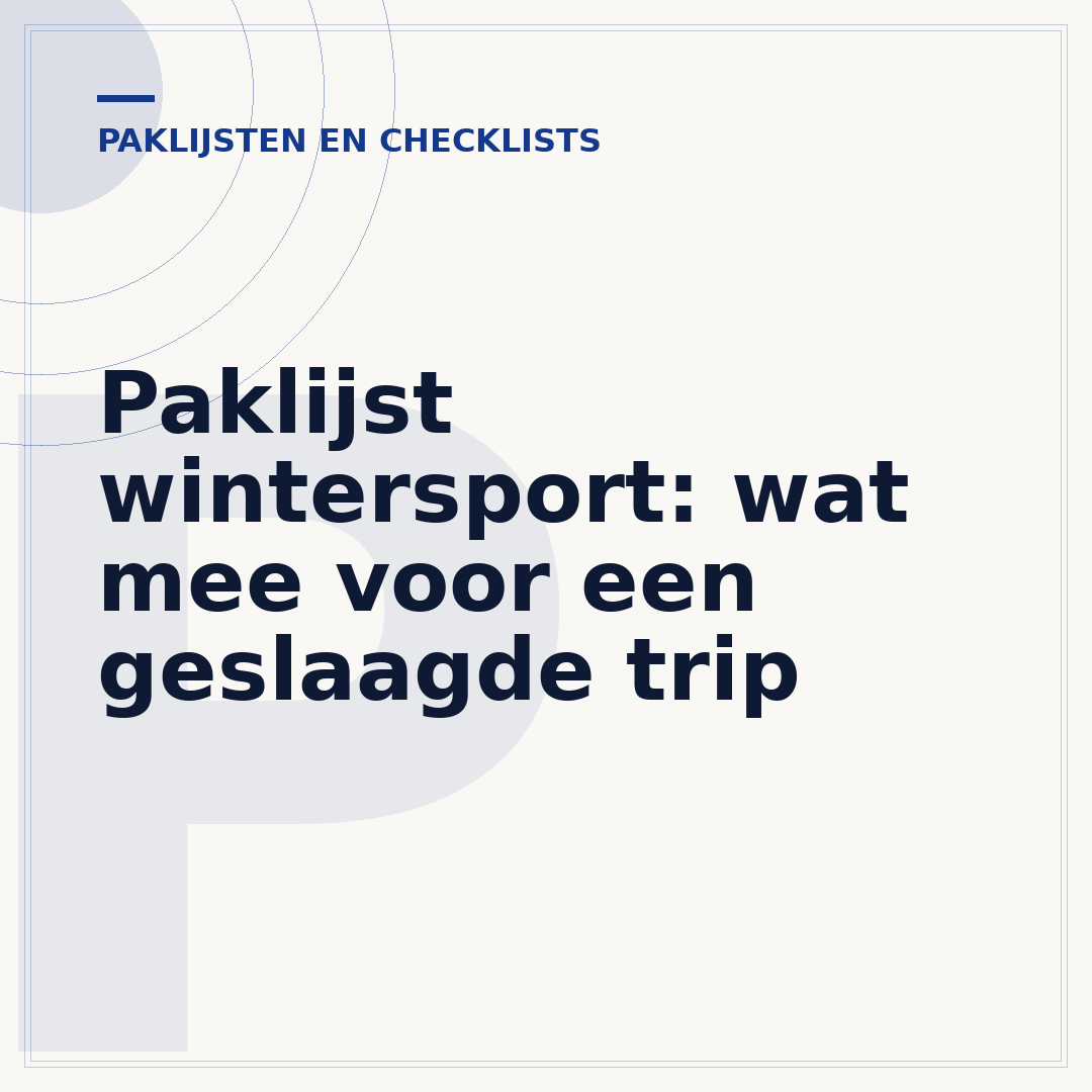 Paklijst wintersport: wat mee voor een geslaagde trip